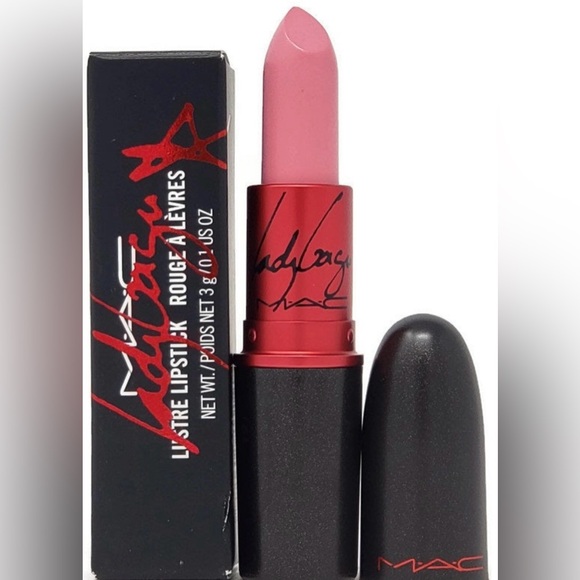 NIB Lady GaGa MAC Viva Glam Lipstick Original Lipstick Collaboration Lustre Pink - Picture 1 of 6